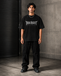 Iron Ascent Oversized Graphic T-Shirt – Black
