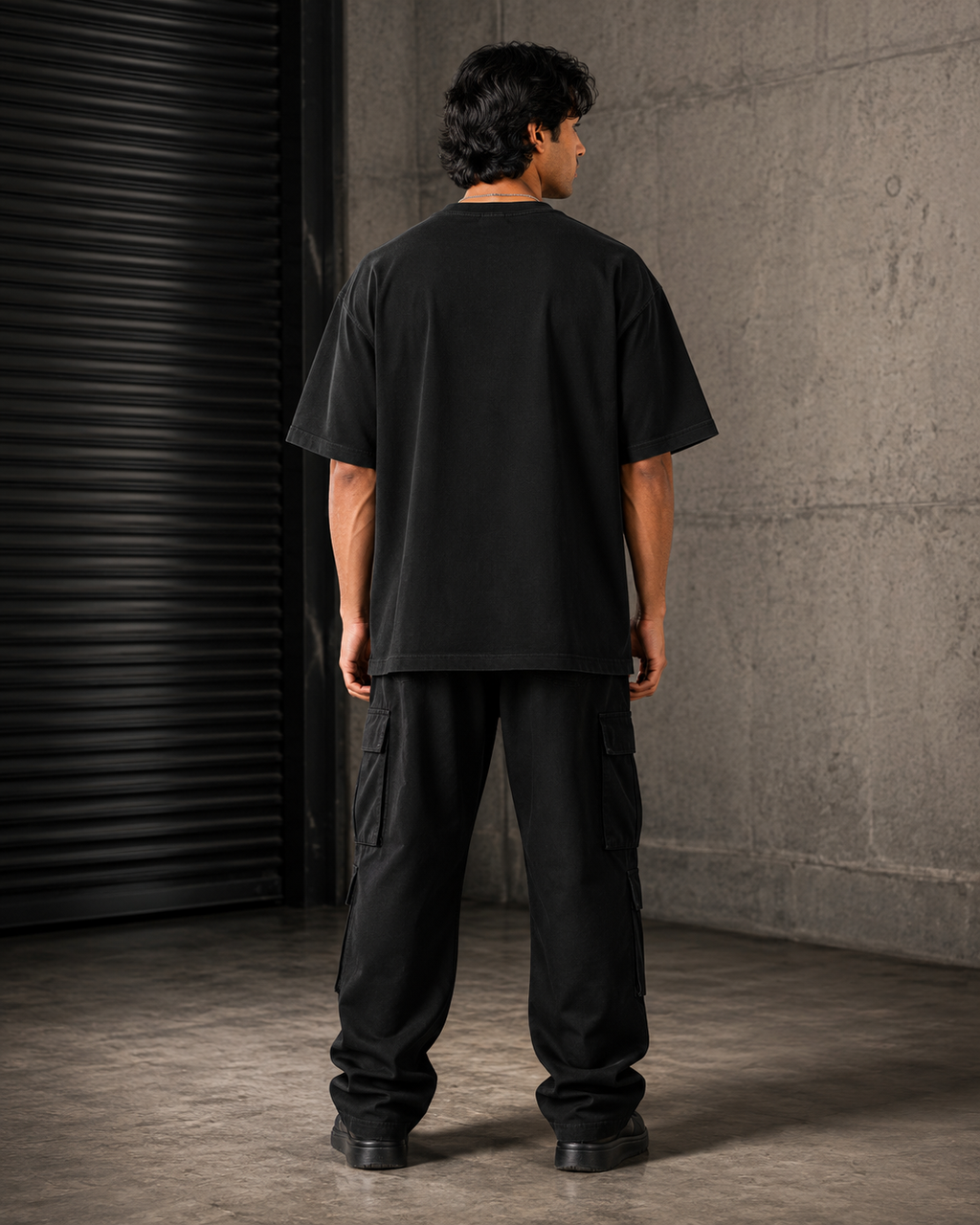Iron Ascent Oversized Graphic T-Shirt – Black