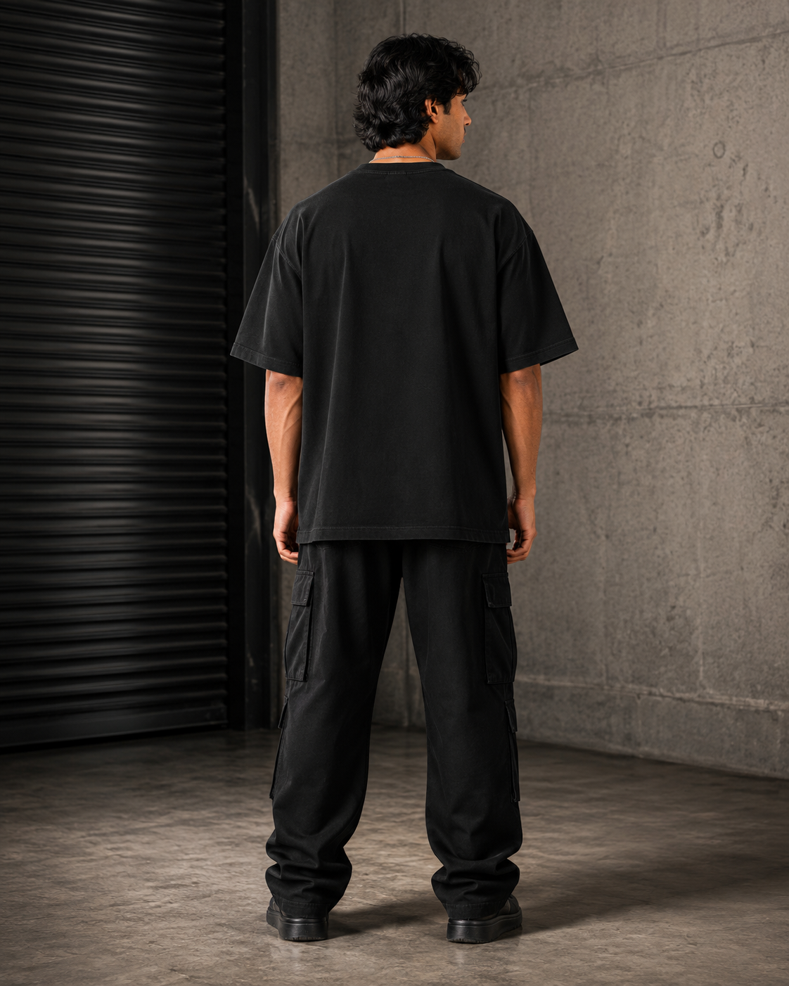 Iron Ascent Oversized Graphic T-Shirt – Black