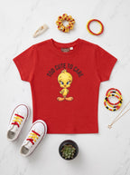 LYNXAR Too Cute To Care Red Baby Tee