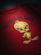 LYNXAR Too Cute To Care Red Baby Tee