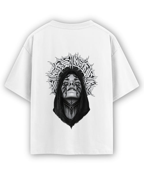 White Oversized T-shirt Back Design
