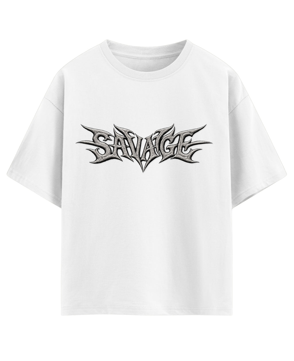 White Oversized T-shirt Front Design
