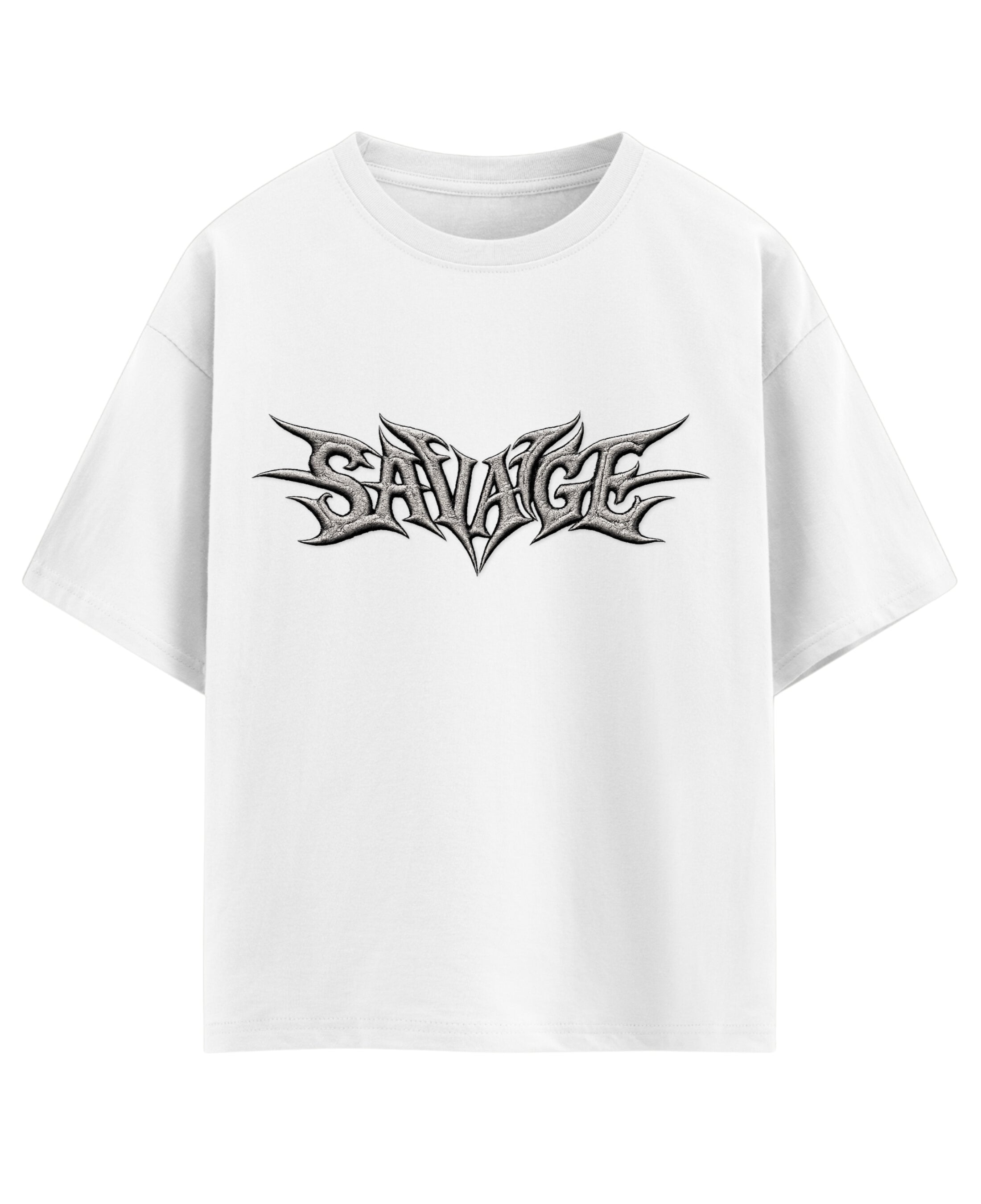 White Oversized T-shirt Front Design