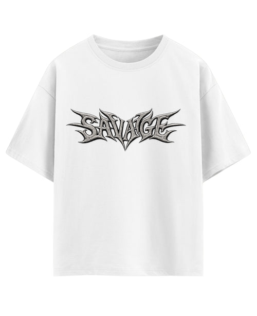 White Oversized T-shirt Front Design