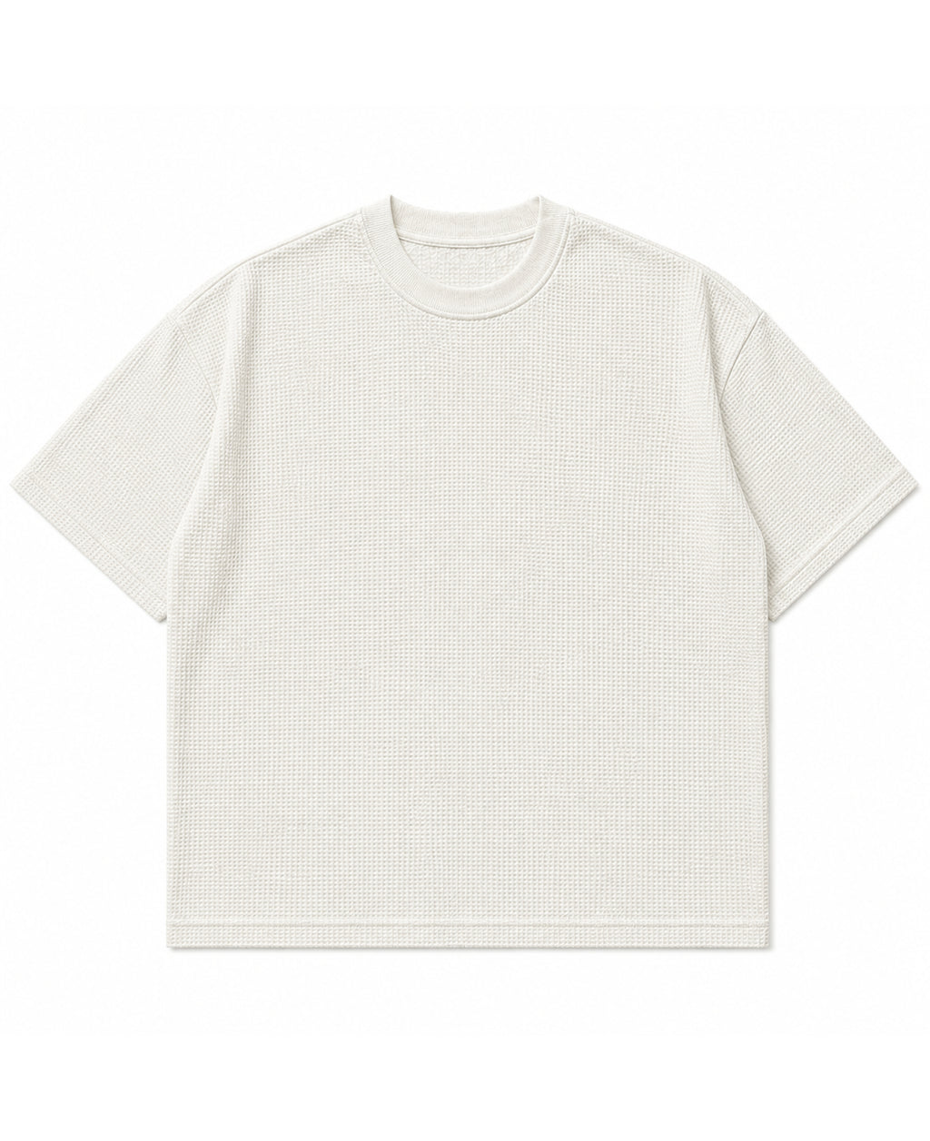 Off-white waffle boxy fit Front Design