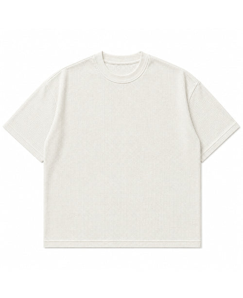 Off-white waffle boxy fit Front Design